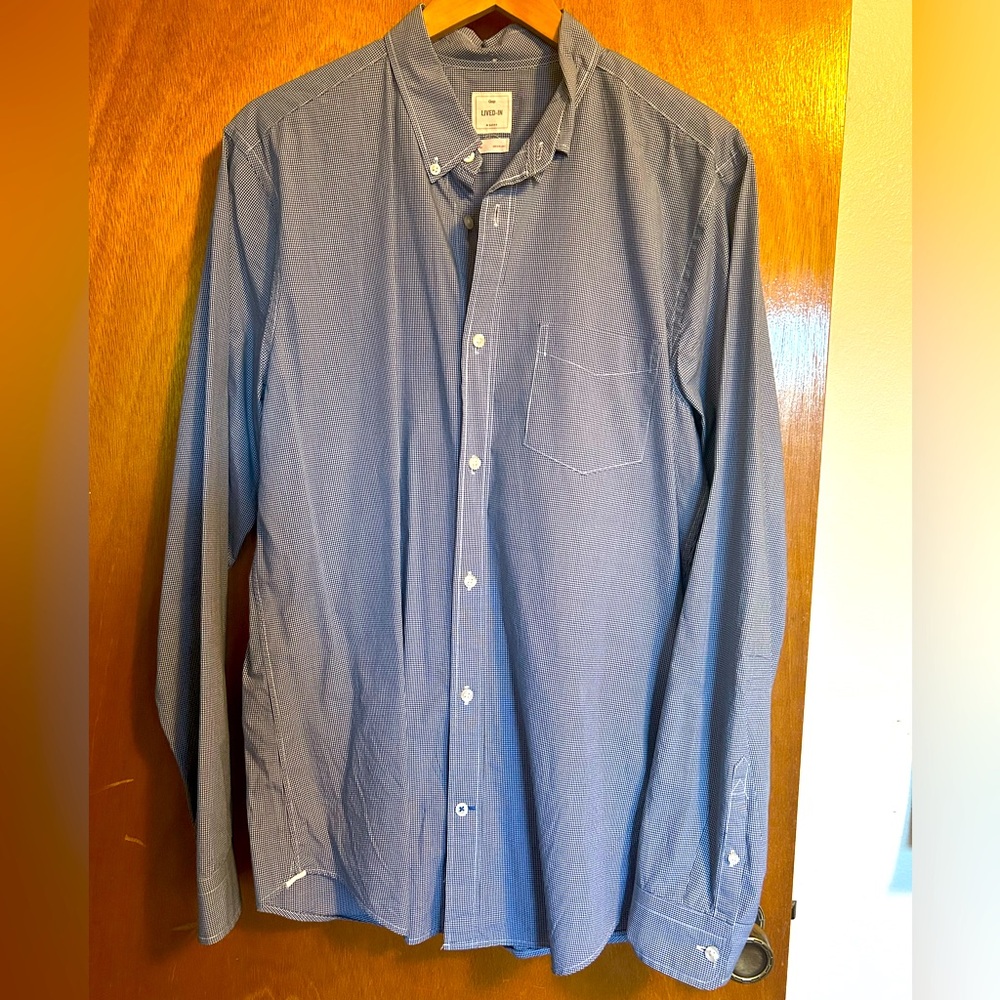 LAST CHANCE | GAP lived-in stretch Oxford shirt L tall